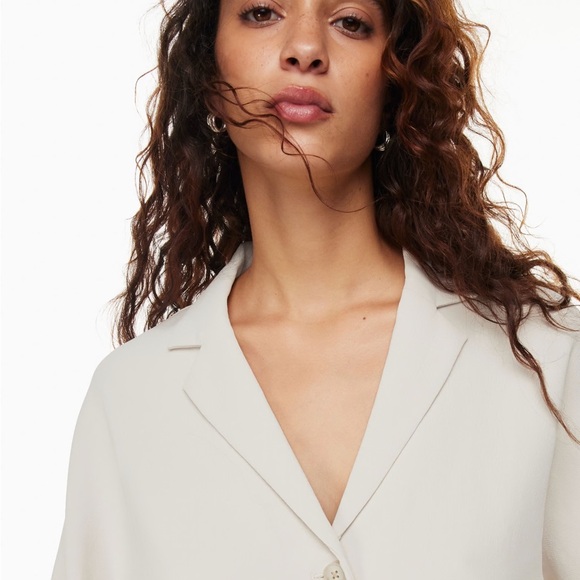 Wilfred Freeform Shirt Frozen Grey Off White Ecru XL - Picture 12 of 13